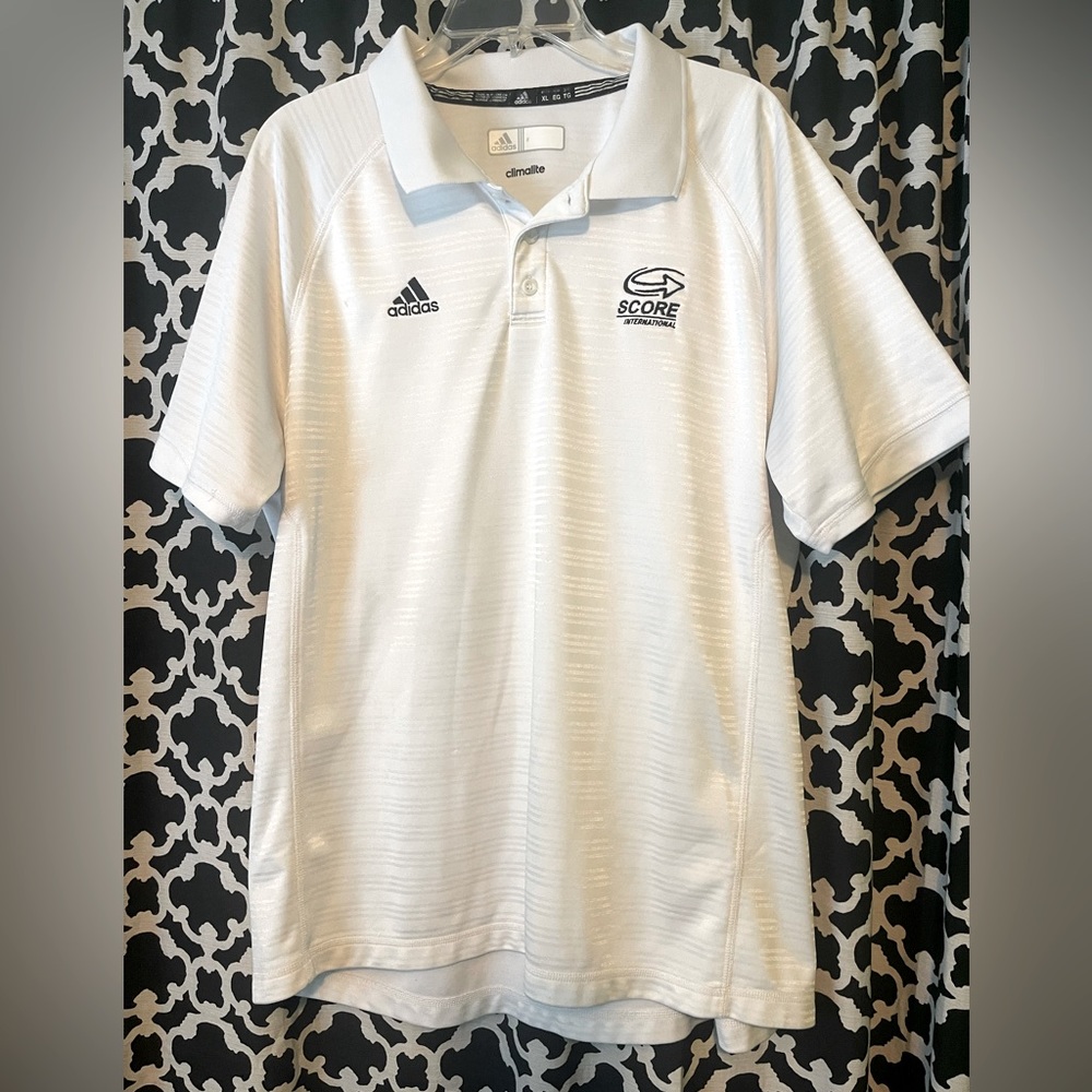Men’s white polo shirt